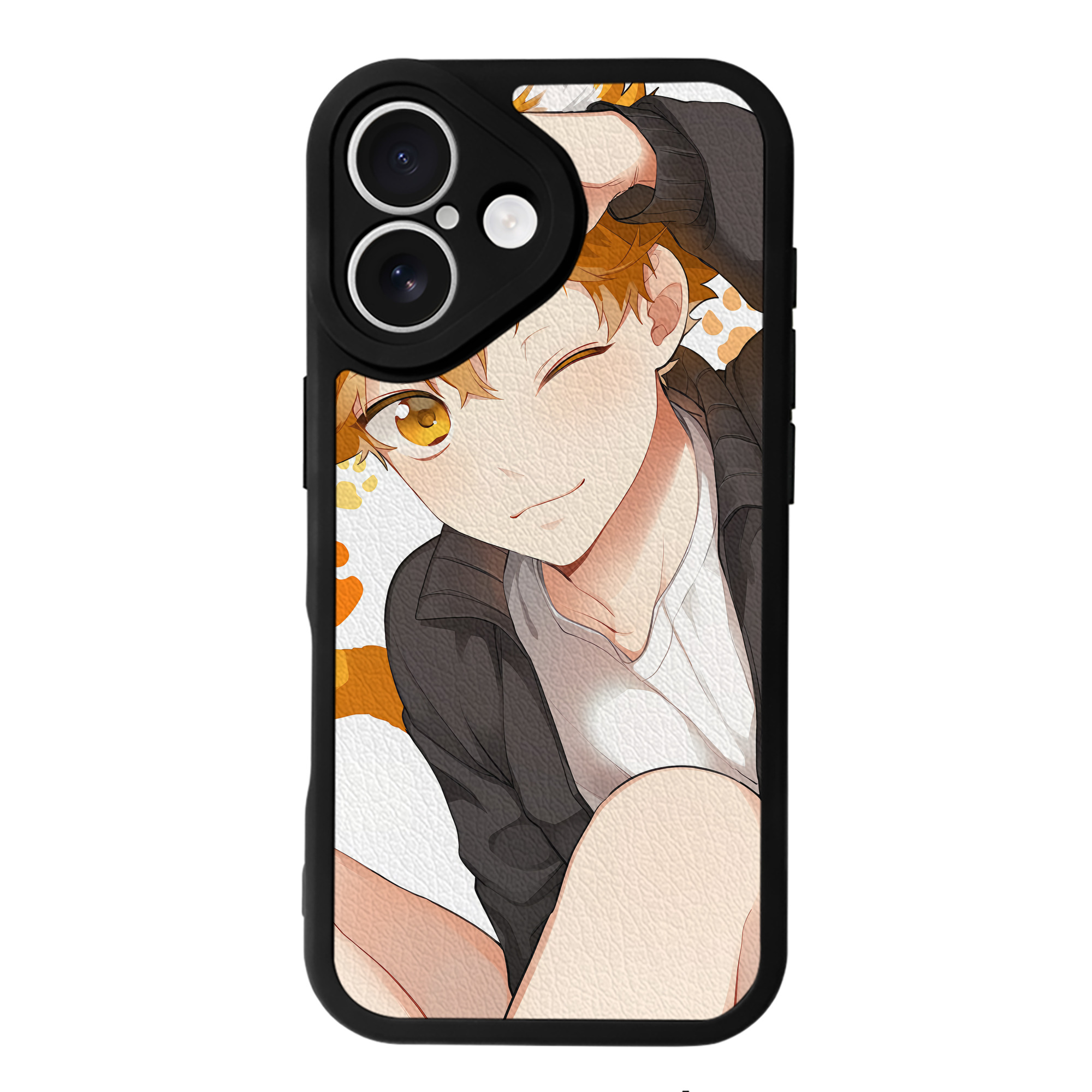 （画像用） ハイキュー!! Haikyu!! 【iPhone 16シリーズ対応】シリコンスマホケース（レザー調） 材質：シリコン